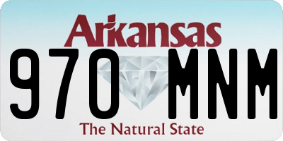 AR license plate 970MNM