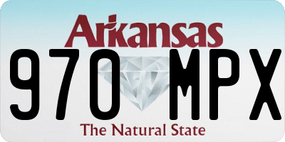 AR license plate 970MPX