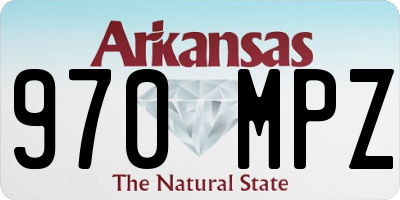 AR license plate 970MPZ