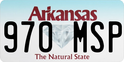 AR license plate 970MSP