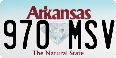 AR license plate 970MSV