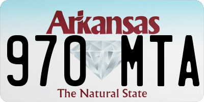 AR license plate 970MTA