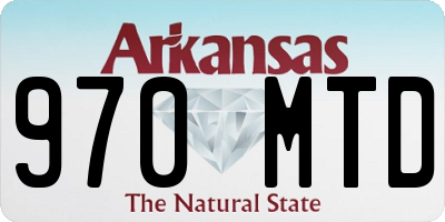 AR license plate 970MTD