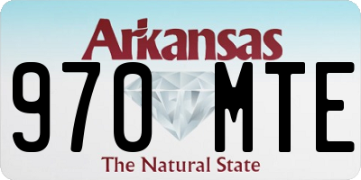 AR license plate 970MTE