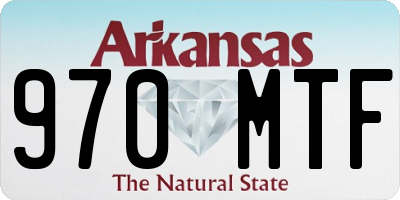 AR license plate 970MTF