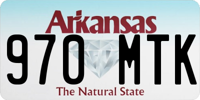 AR license plate 970MTK