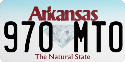 AR license plate 970MTO