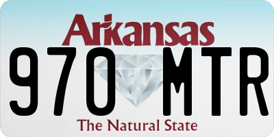 AR license plate 970MTR