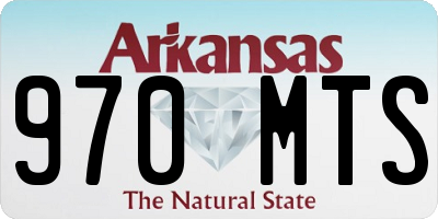 AR license plate 970MTS