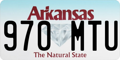 AR license plate 970MTU