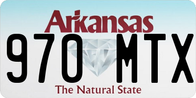 AR license plate 970MTX