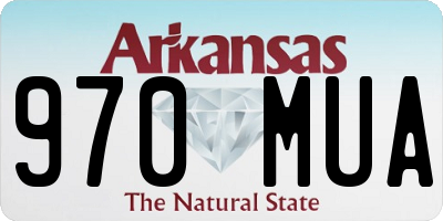 AR license plate 970MUA