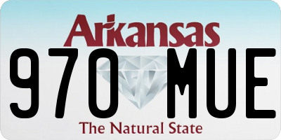 AR license plate 970MUE
