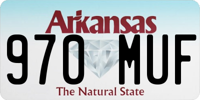 AR license plate 970MUF