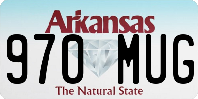 AR license plate 970MUG