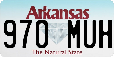 AR license plate 970MUH