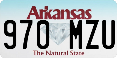 AR license plate 970MZU