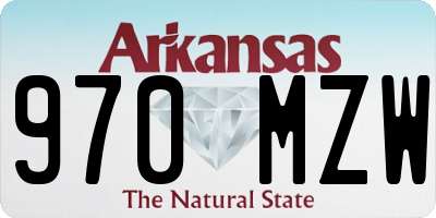 AR license plate 970MZW