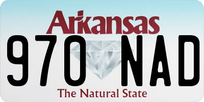 AR license plate 970NAD