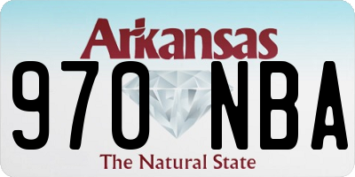 AR license plate 970NBA