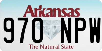 AR license plate 970NPW