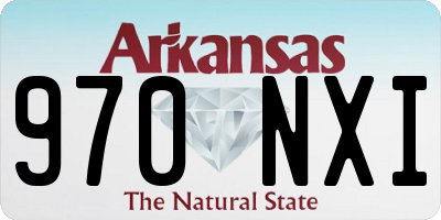 AR license plate 970NXI