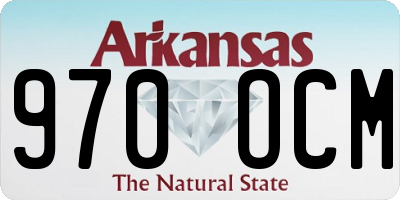 AR license plate 970OCM