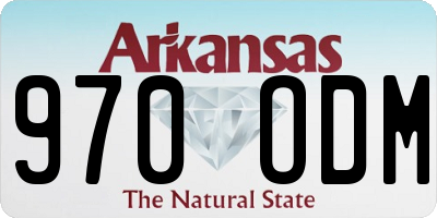 AR license plate 970ODM