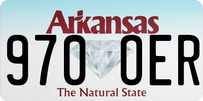 AR license plate 970OER
