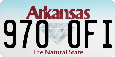 AR license plate 970OFI