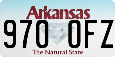 AR license plate 970OFZ