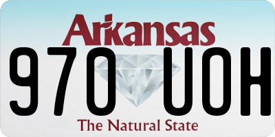 AR license plate 970UOH