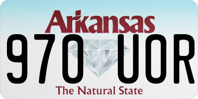AR license plate 970UOR