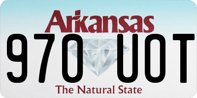 AR license plate 970UOT
