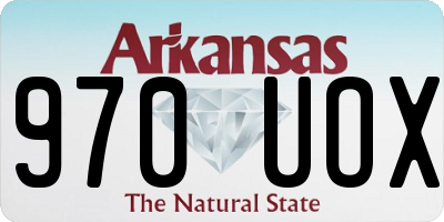 AR license plate 970UOX