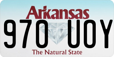 AR license plate 970UOY