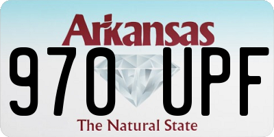 AR license plate 970UPF