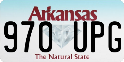 AR license plate 970UPG