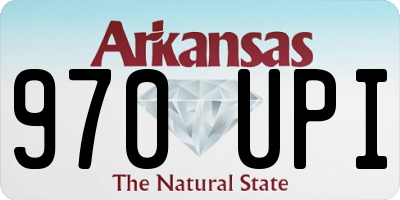 AR license plate 970UPI