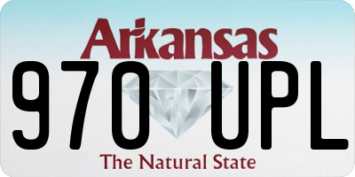 AR license plate 970UPL