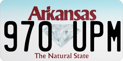AR license plate 970UPM