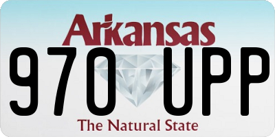 AR license plate 970UPP