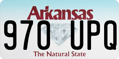 AR license plate 970UPQ