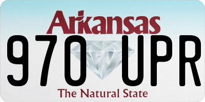 AR license plate 970UPR