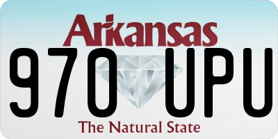 AR license plate 970UPU