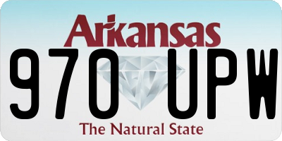 AR license plate 970UPW