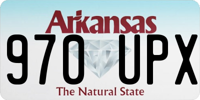 AR license plate 970UPX