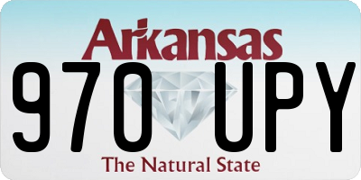 AR license plate 970UPY