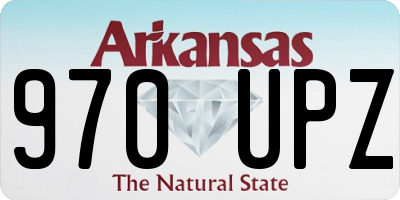 AR license plate 970UPZ