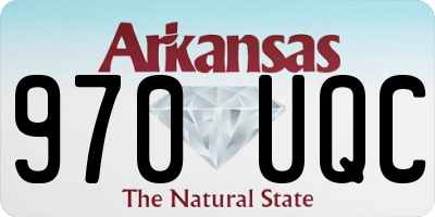 AR license plate 970UQC